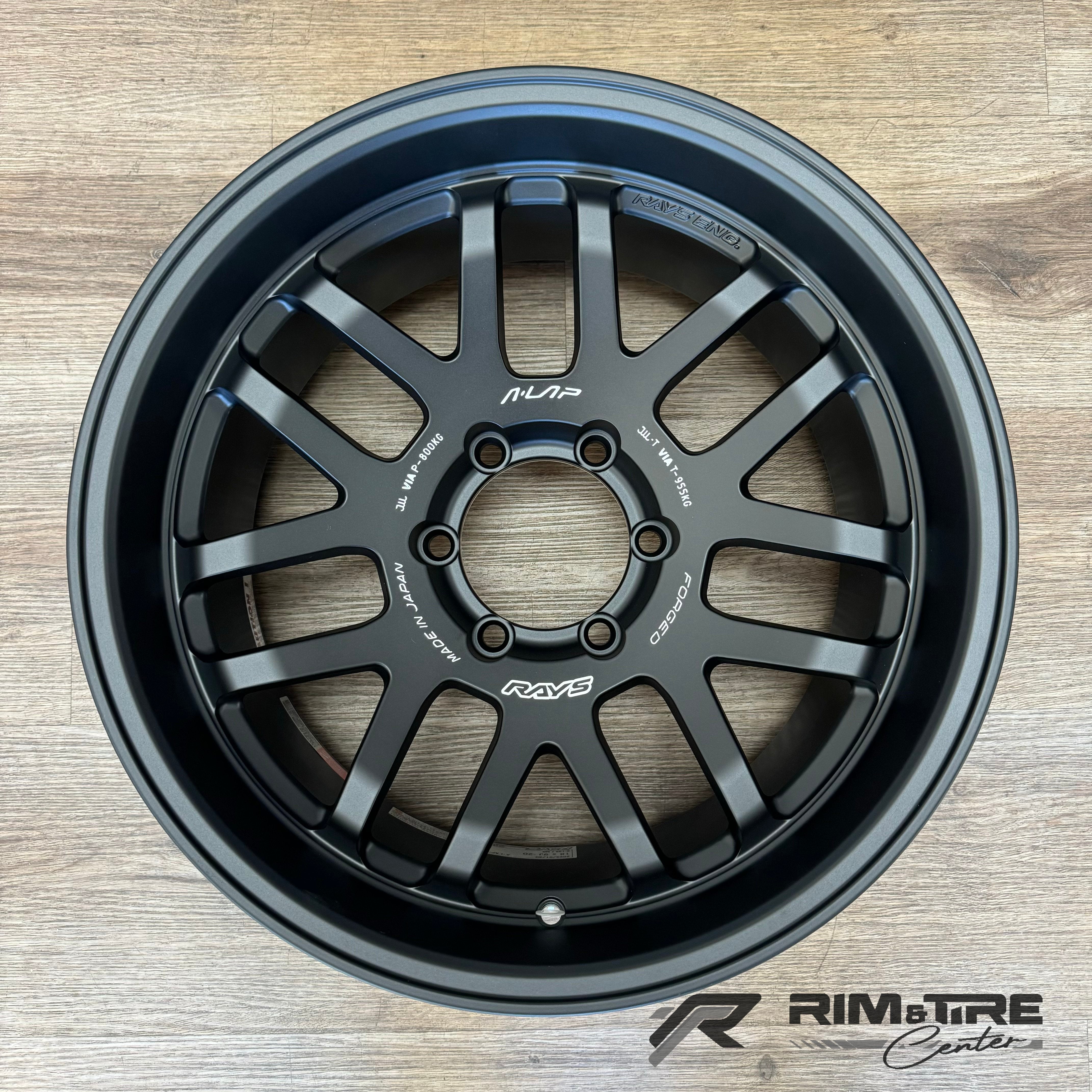 Volk Rays A・LAP-07X 18x9 -20 6x139.7 Matte Black (Set of 4) WL7W-20KH ...