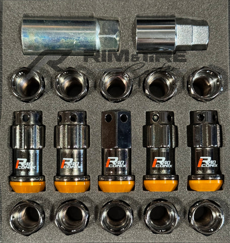 Project Kics Lug Nut & Lock Set R40 ICONIX M14 14x1.5 20PC Classical WRI14CA