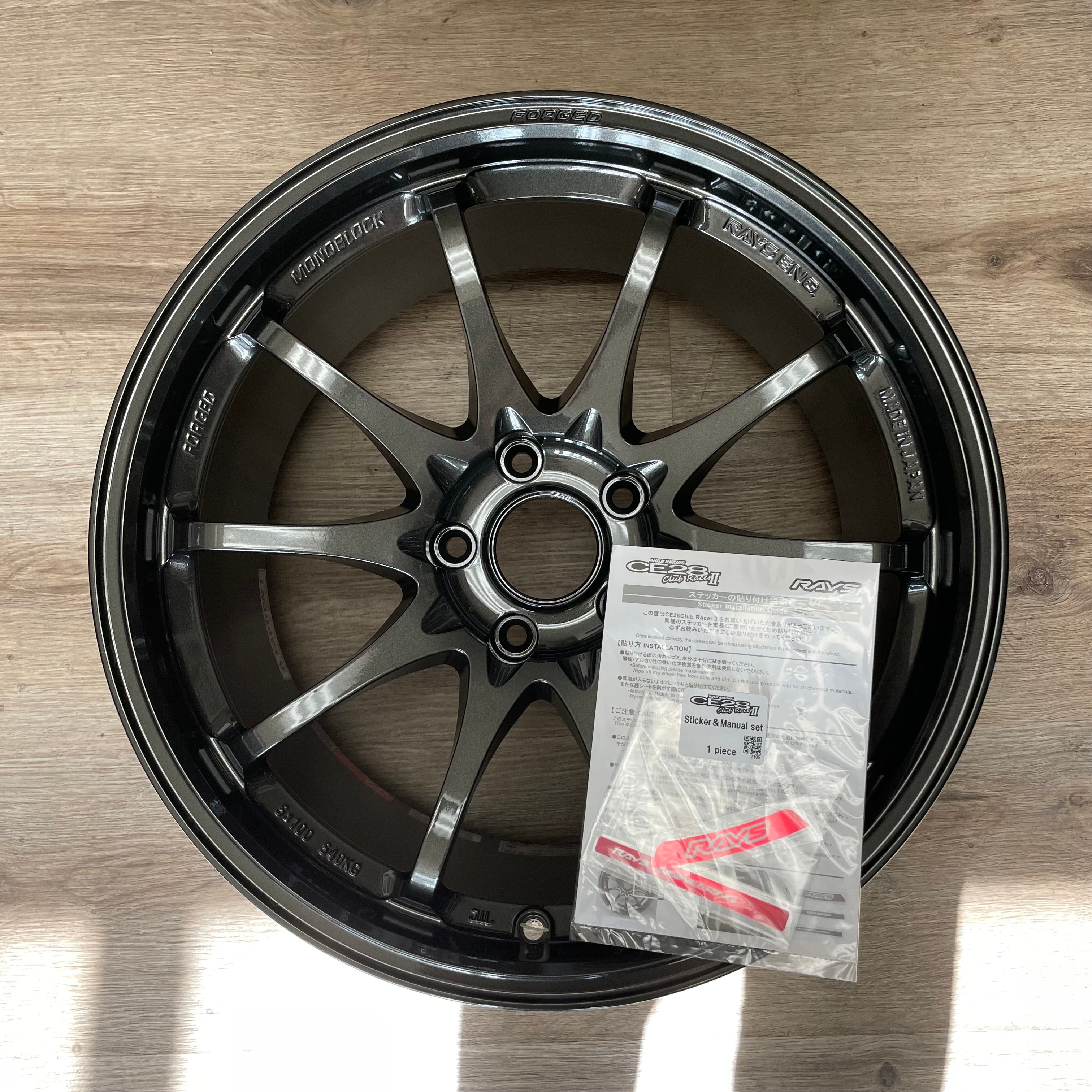 Volk Racing CE28 Club Racer II Black Edition 18x9.5 +38 5x120 Diamond ...