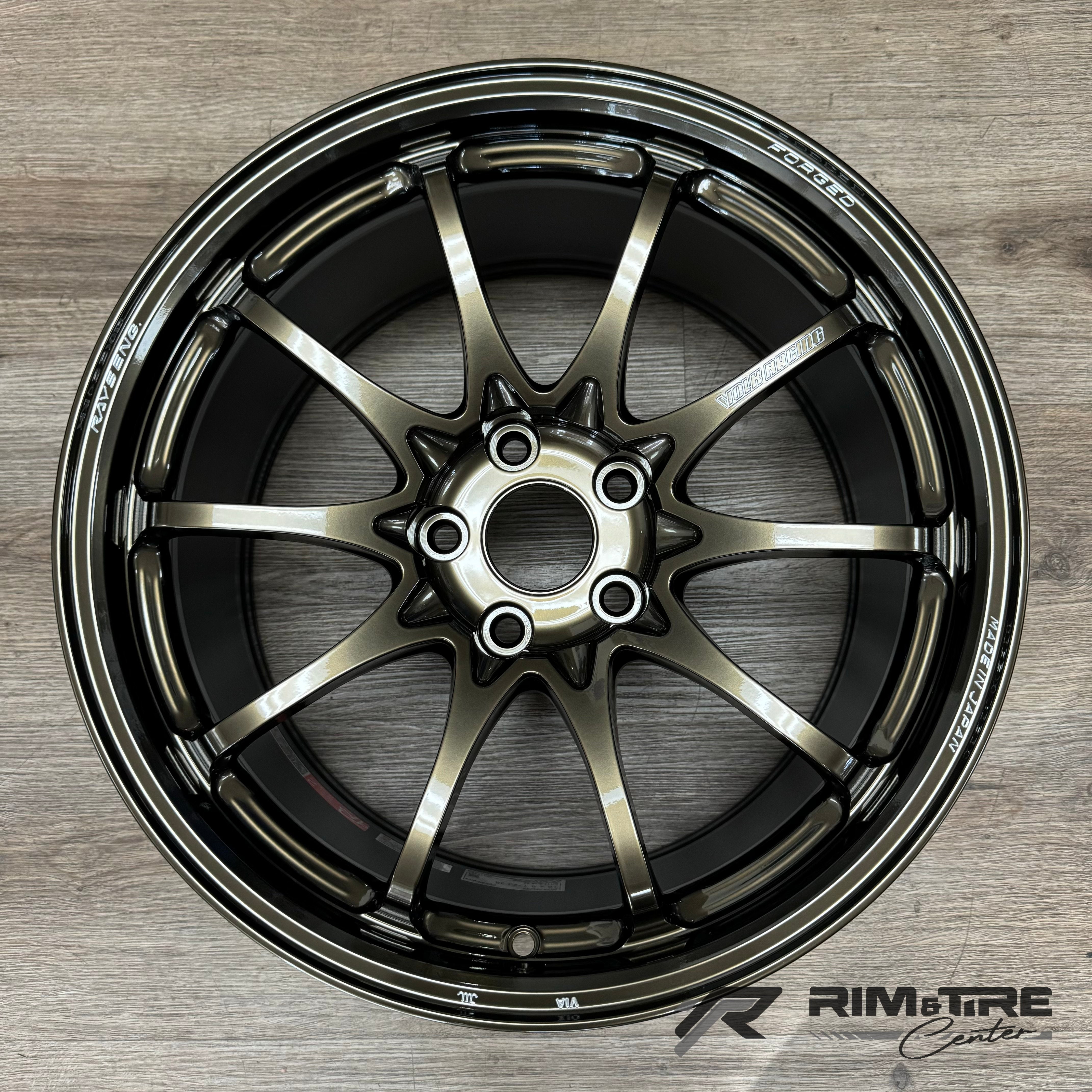 Ce38 Rims Volk Racing CE28N-Plus 18x9.5 +38 5x114.3 Shining Bronze Metal (Set of ...