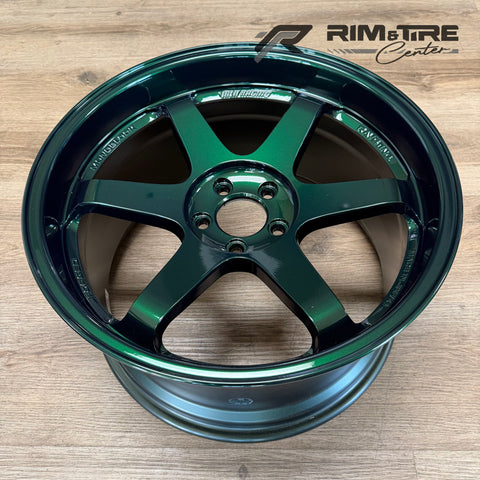 Volk Racing TE37SL 19x9.5 +22/19x10.5 +35 5x112 Racing Green (Set of 4) WVD422MPIG/WVD635MPIG