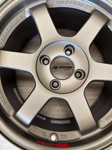 Volk Racing TE37SL 15x8 +35 4x100 Blast Bronze (Set of 4) WVDE35APBB