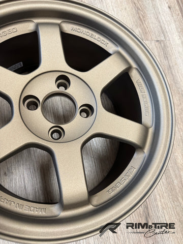 Volk Racing TE37SL 15x8 +35 4x100 Matte Gun Bronze (Set of 4) WVDE35APMZ