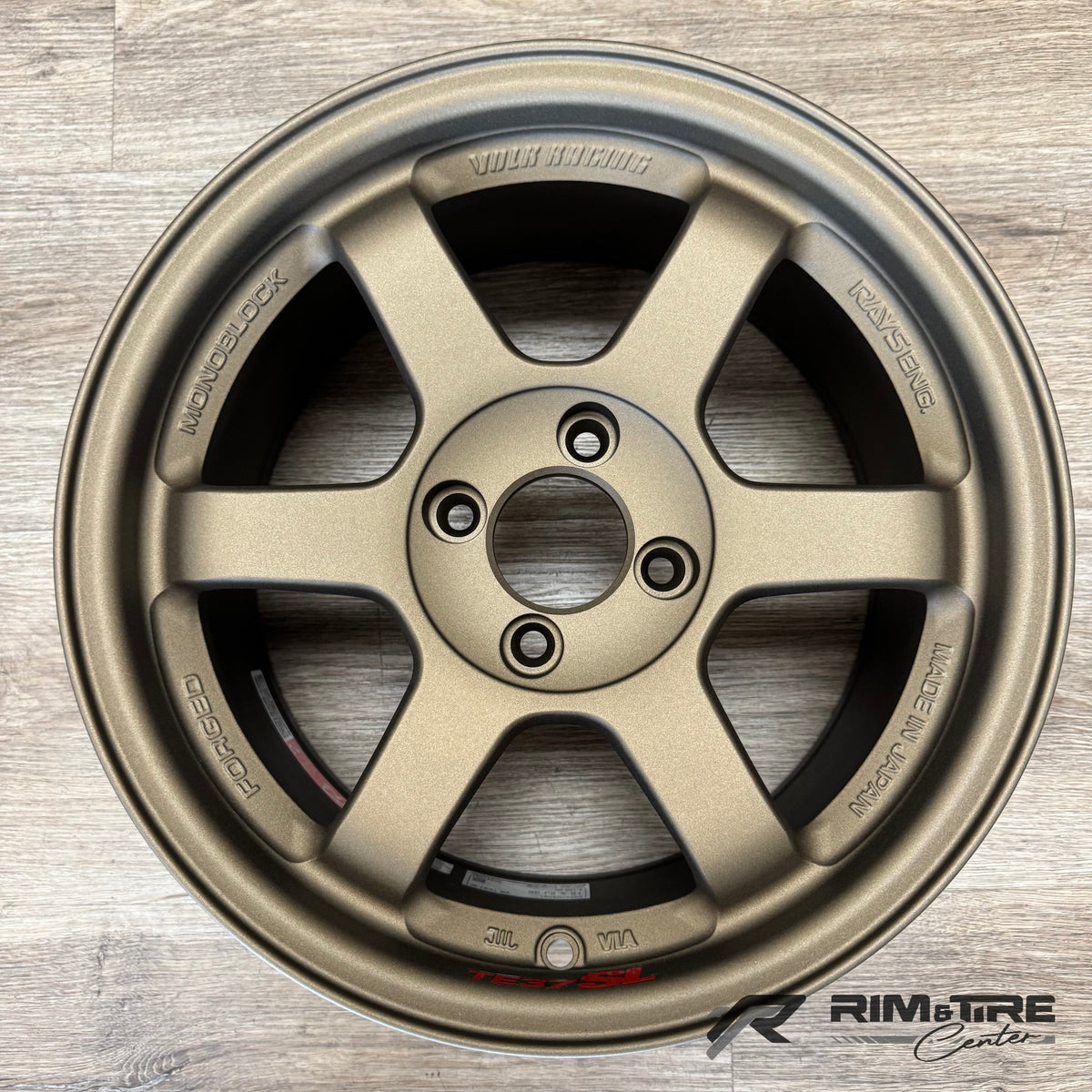 Volk Racing TE37SL 15x8 +35 4x100 Matte Gun Bronze (Set of 4) WVDE35APMZ
