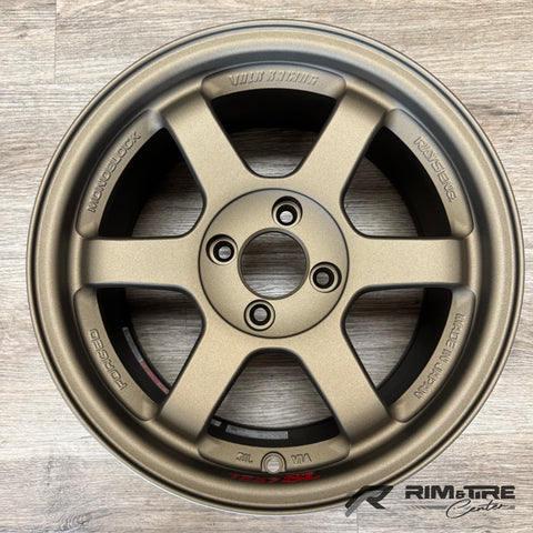 Volk Racing TE37SL 15x8 +35 4x100 Matte Gun Bronze (Set of 4) WVDE35APMZ