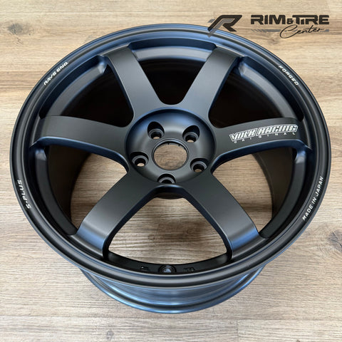 Volk Racing TE37 Saga S-Plus 18x9.5 +22 5x114.3 Matte Black(Set of 4) WVDG2X22EH