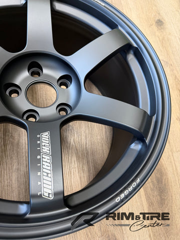 Volk Racing TE37 Saga S-Plus 18x9.5 +22 5x114.3 Matte Black(Set of 4) WVDG2X22EH