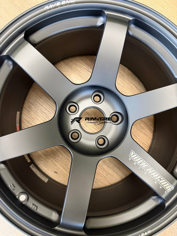 Volk Racing TE37 Saga S-Plus 18x9.5 +22 5x114.3 Matte Black(Set of 4) WVDG2X22EH