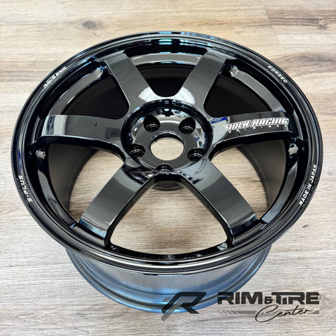 Volk TE37 Saga S-Plus 18x9.5 +38 5x114.3 Gloss Black (Set of 4) WVDG2X38E9