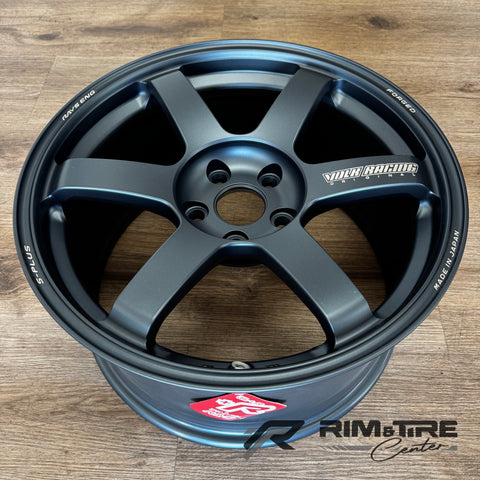 Volk Racing TE37 Saga S-Plus 18x9.5 +45 5x114.3 Matte Blue Gunmetal (Set of 4) WVDG2X45EMEG