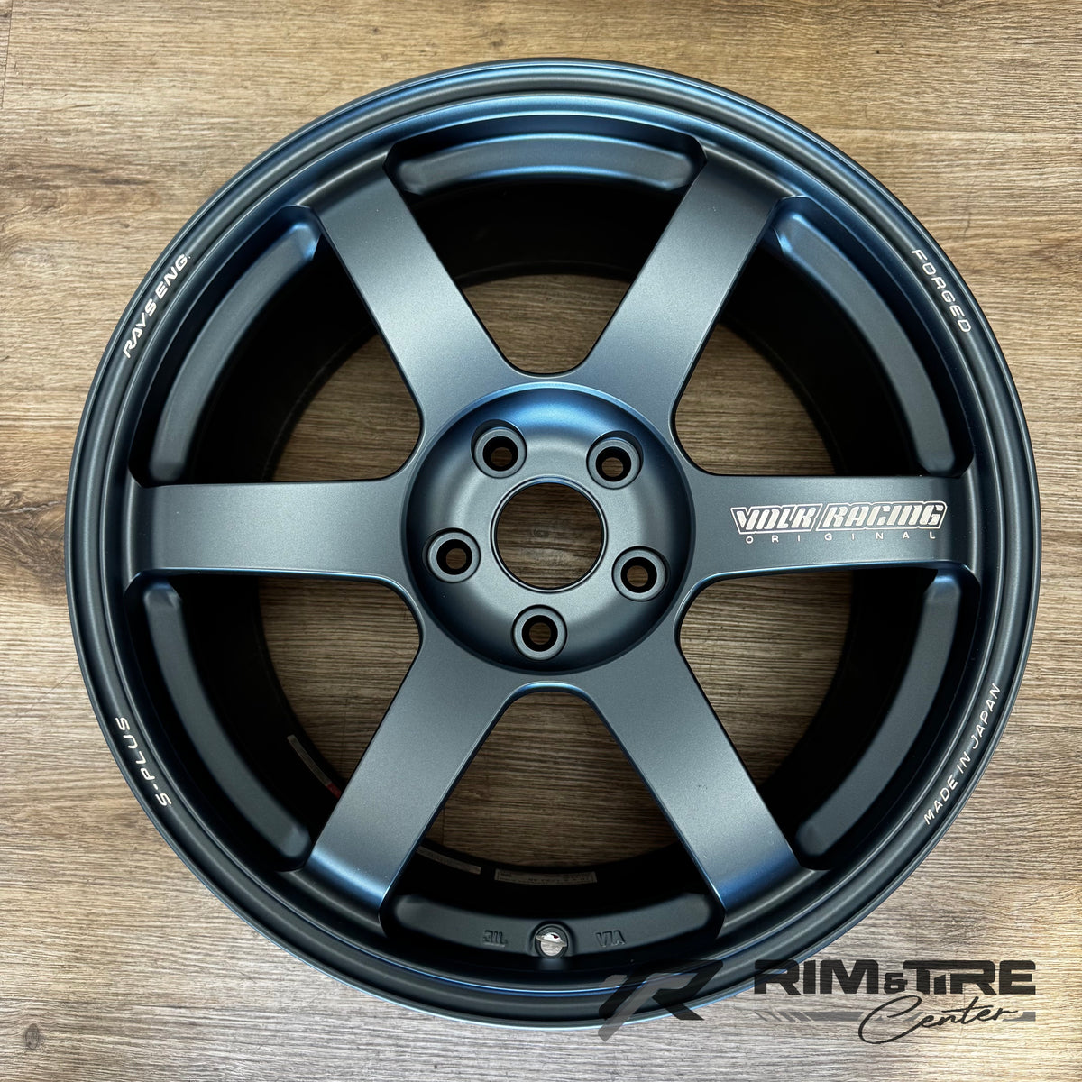 Volk Racing TE37 Saga S-Plus 18x9.5 +45 5x114.3 Matte Blue Gunmetal (Set of 4) WVDG2X45EMEG