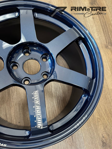 Volk Racing TE37 Saga S-Plus 18x9.5 +45 5x120 Mag Blue (Set of 4) WVDG2X45WD