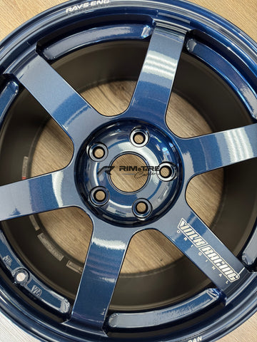 Volk Racing TE37 Saga S-Plus 18x9.5 +45 5x120 Mag Blue (Set of 4) WVDG2X45WD