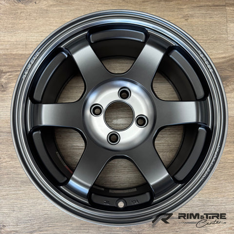 Volk Racing TE37SL Saga M-Spec 15x8 +35 4x100 Pressed Black (Set of 4) WVDGE35APB (Copy)