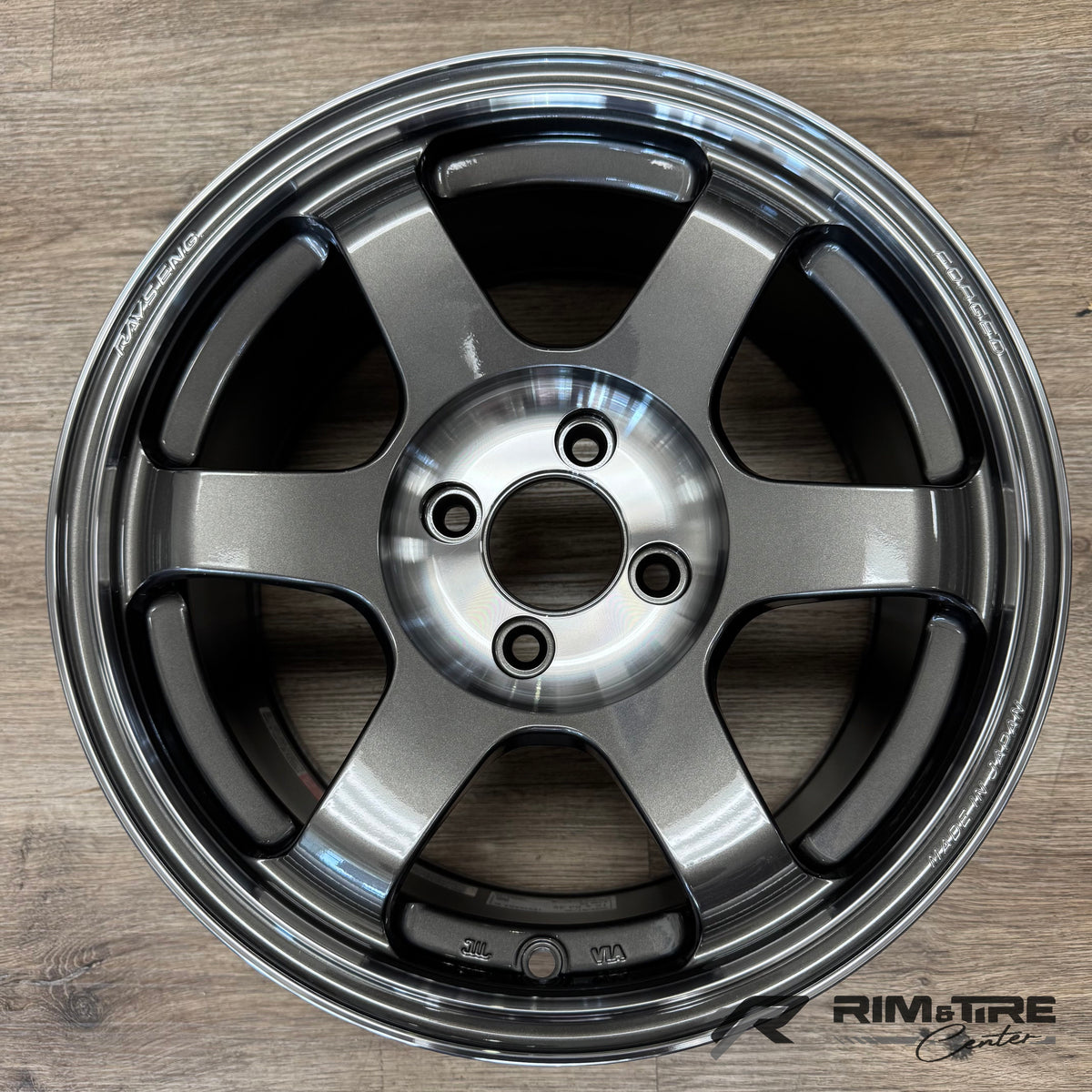 Volk Racing TE37SL Saga 15x8 +35 4x100 Pressed Graphite (Set of 4) WVDGE35EAPG