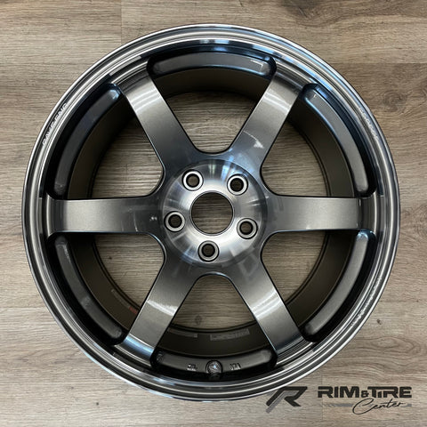 Volk Racing TE37 Saga SL 18x9.5 +20/18x10.5 +20 5x120 Pressed Graphite (Staggered, Set of 4) WVDGX20WPG/WVDGAC20WPG