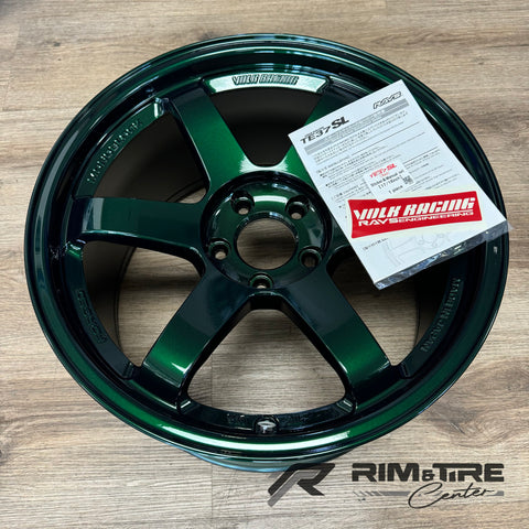 Volk Racing TE37SL 18x10 +40 5x114.3 Racing Green (Set of 4) WVDU40EPIG