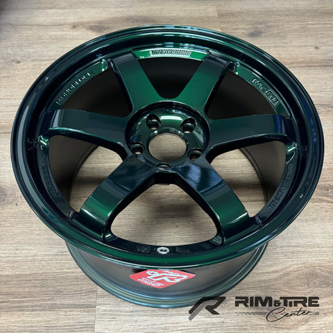 Volk Racing TE37SL 18x10 +40 5x114.3 Racing Green (Set of 4) WVDU40EPIG