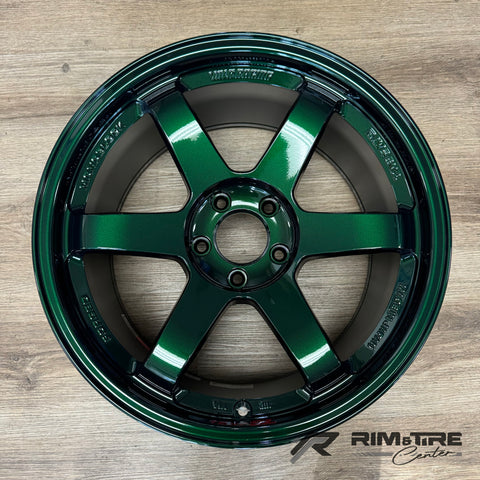 Volk Racing TE37SL 18x10 +40 5x114.3 Racing Green (Set of 4) WVDU40EPIG