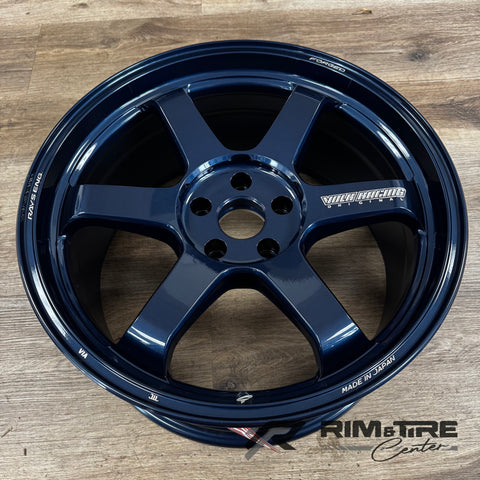 Volk Racing TE37 Ultra M-Spec 19x9.5 +22 5x114.3 Mag Blue (Set of 4) WVDU422EDM