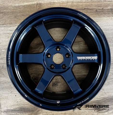 Volk Racing TE37 Ultra M-Spec 19x9.5 +22 5x114.3 Mag Blue (Set of 4) WVDU422EDM