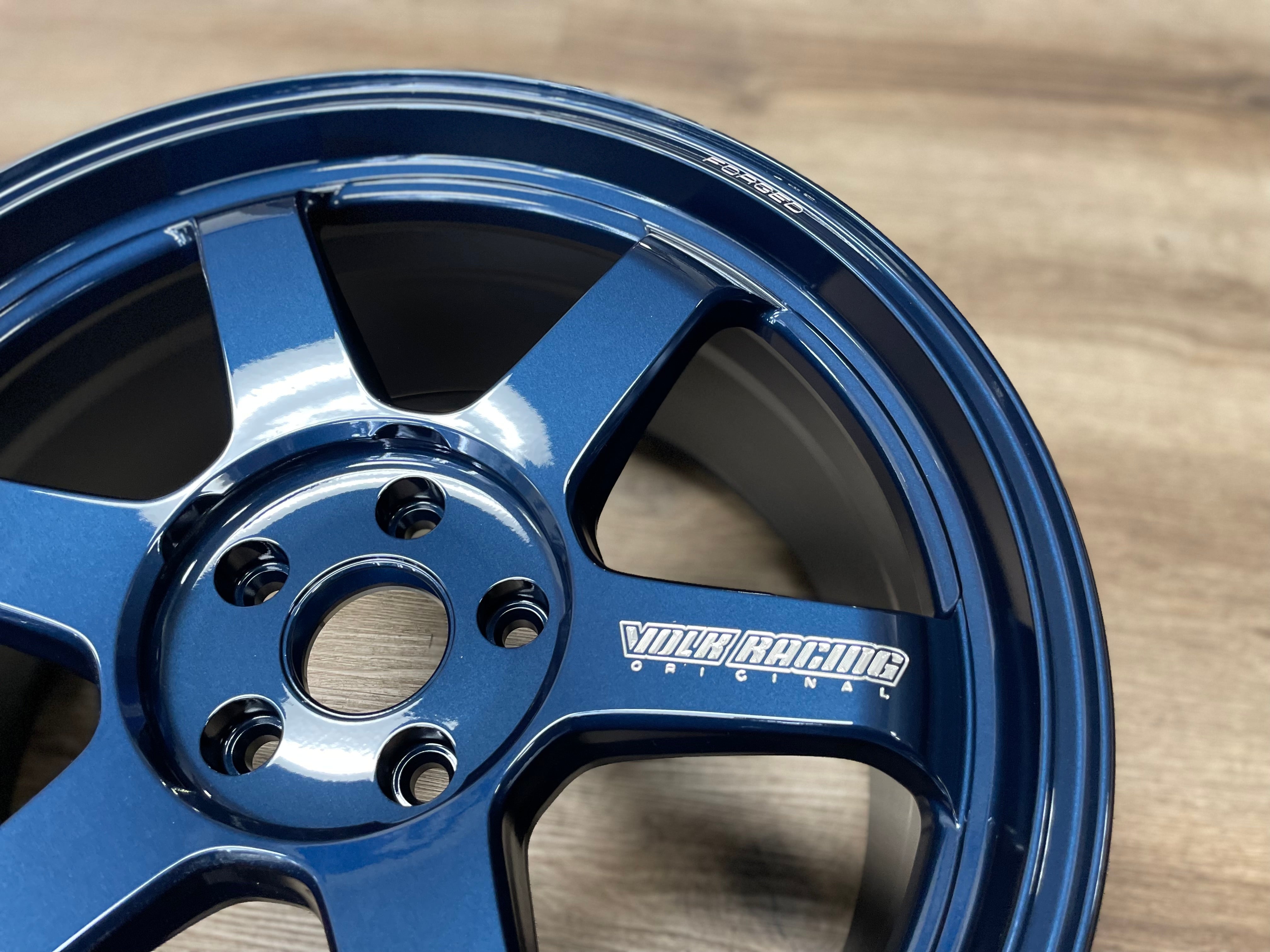 Volk Racing TE37 Ultra M-Spec 19x9.5 +34 5x114.3 Mag Blue (Set of 4) W ...