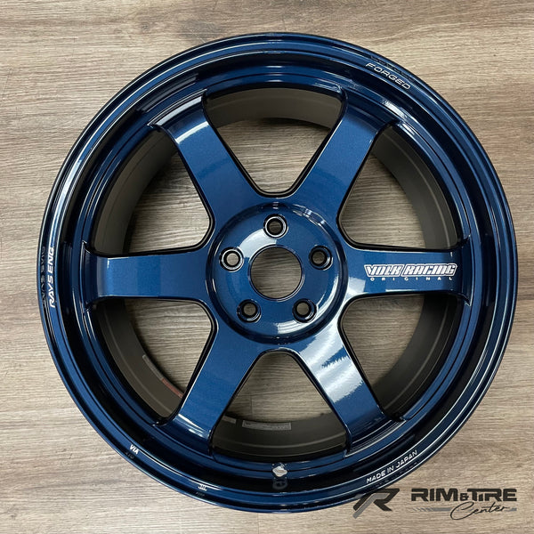 Volk Racing TE37 Ultra M-Spec 19x9.5 +34 5x114.3 Mag Blue (Set of