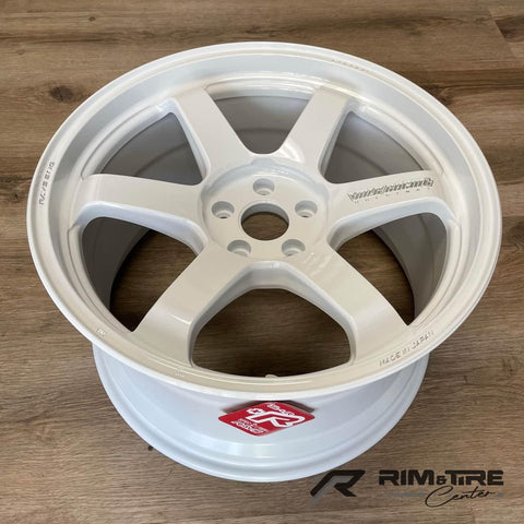 Volk Racing TE37 Ultra M-Spec 19x9.5 +23/19x10.5 +35 5x111 Dash White (Set of 4) WVDU423MDWM/WVDU635MDWM