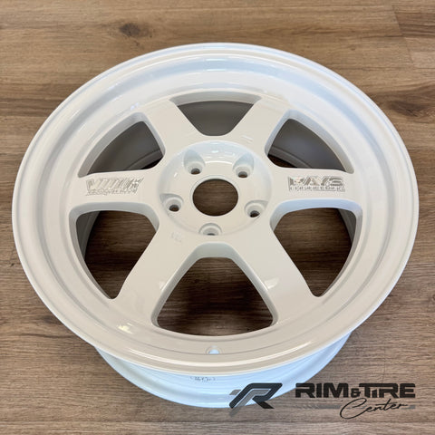 Volk TE37V 10th Anniversary 17x7.5 +30 5x114.3 Dash White (Set of 4) WVDV1N30EDW