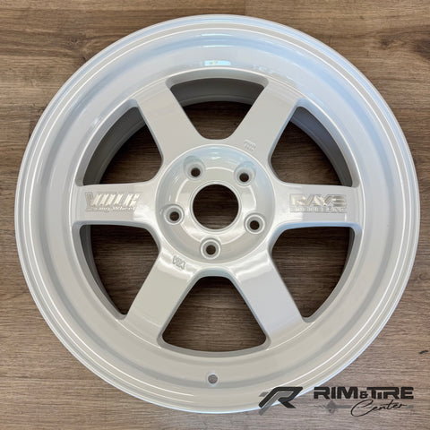 Volk TE37V 10th Anniversary 17x7.5 +30 5x114.3 Dash White (Set of 4) WVDV1N30EDW