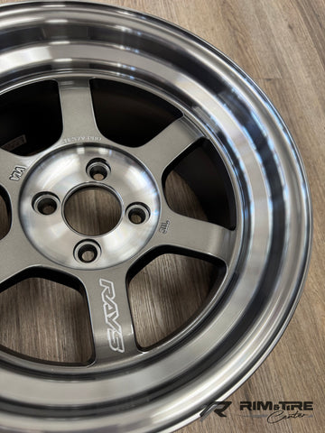 Volk Racing TE37V Pro 15x8.5 +5 4x100 Pressed Graphite (Set of 4) WVDVPE105APG