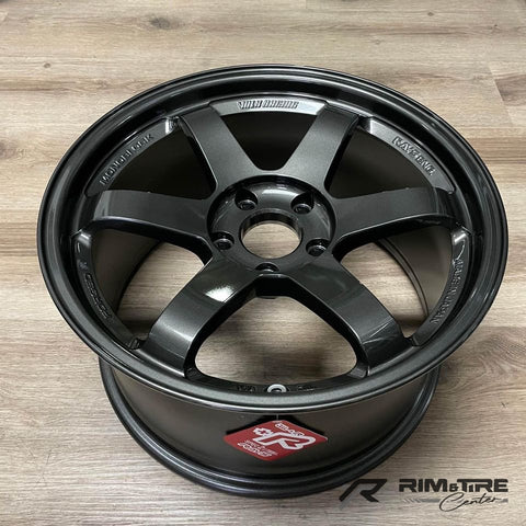 Volk Racing TE37SL 18x9.5 +38 5x114.3 Diamond Black (Set of 4) WVDX38EPB