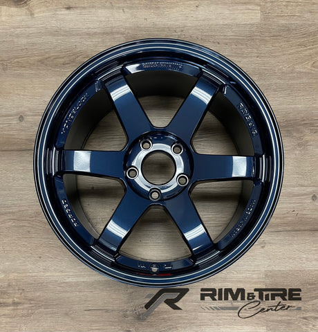 Volk Racing TE37SL 18x9.5 +38 5x114.3 Mag Blue (Set of 4) WVDX38EPD