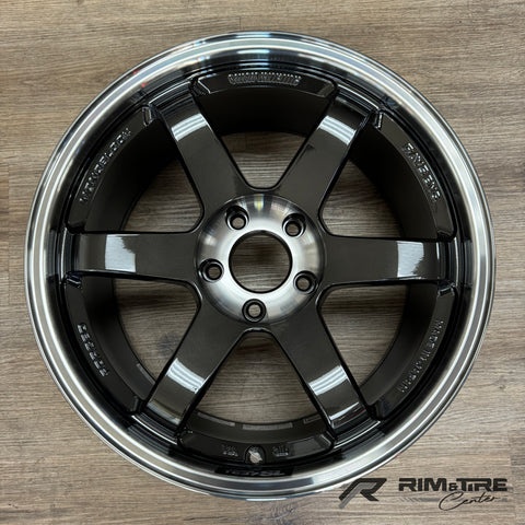 Volk Racing TE37SL 18x9.5 +38 5x120 Pressed Double Black (Set of 4) WVDX38WPDB