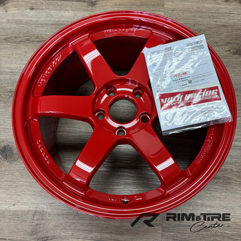 Volk Racing TE37SL 18x9.5 +38 5x120 Red (Set of 4) WVDX38WPR