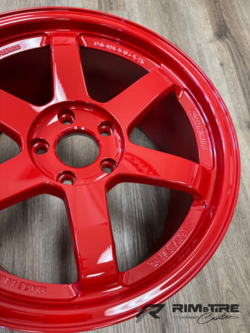 Volk Racing TE37SL 18x9.5 +38 5x120 Red (Set of 4) WVDX38WPR