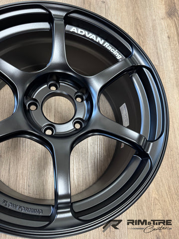 Advan Racing RG4 17x9 +45 5x114.3 Semi Gloss Black (Set of 4) YA47I45ESB