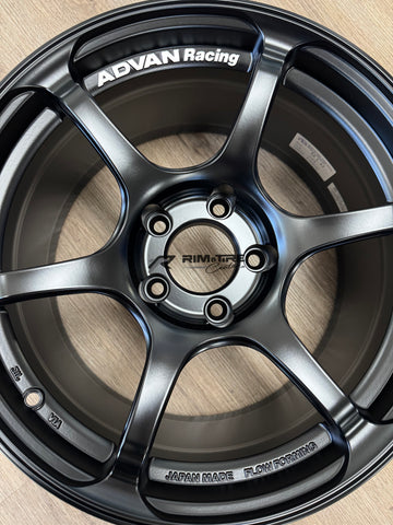 Advan Racing RG4 17x9 +45 5x114.3 Semi Gloss Black (Set of 4) YA47I45ESB