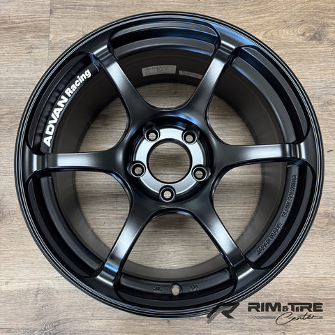 Advan Racing RG4 17x9 +45 5x114.3 Semi Gloss Black (Set of 4) YA47I45ESB