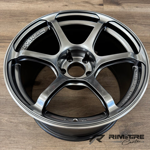Advan RG4 18x10.5 +15 5x114.3 Racing Hyper Black (Set of 4) YA48L15EHBR