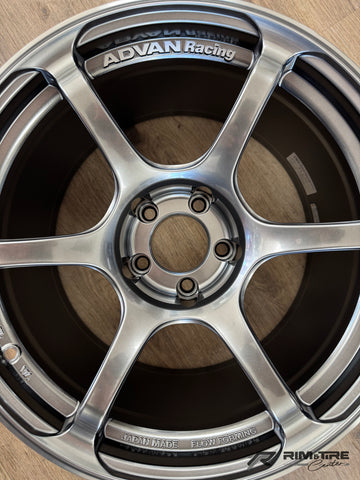 Advan RG4 18x10.5 +15 5x114.3 Racing Hyper Black (Set of 4) YA48L15EHBR