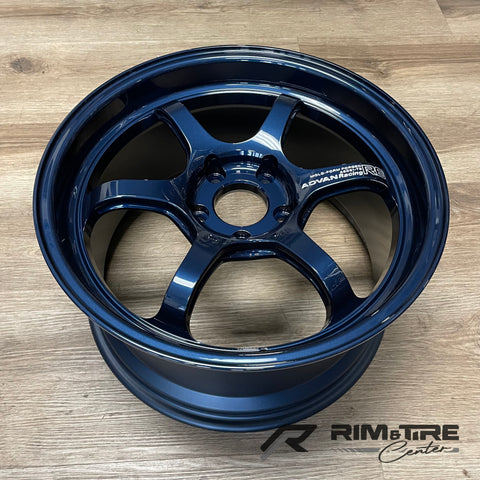 Advan R6 18x9.5 +45 5x120 Racing Titanium Blue (Set of 4) YA68J45WD