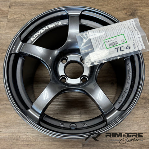 Advan TC4 15x8 +35 4x100 Racing Gunmetallic (No Ring) (Set of 4) YAD5G35AGM