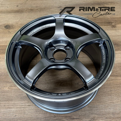 Advan TC4 16x8 +35 4x100 Racing Gunmetallic & Ring (Set of 4) YAD6G38AGMR