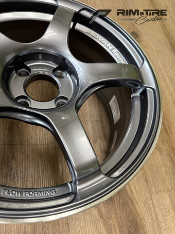 Advan TC4 16x8 +35 4x100 Racing Gunmetallic & Ring (Set of 4) YAD6G38AGMR