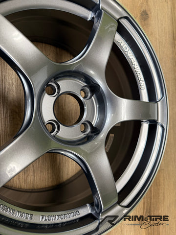 Advan TC4 16x8 +35 4x100 Racing Gunmetallic & Ring (Set of 4) YAD6G38AGMR
