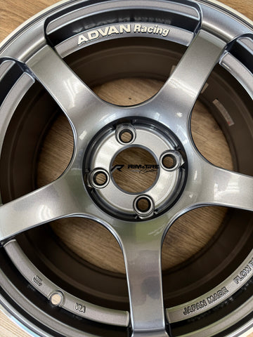 Advan TC4 16x8 +35 4x100 Racing Gunmetallic & Ring (Set of 4) YAD6G38AGMR