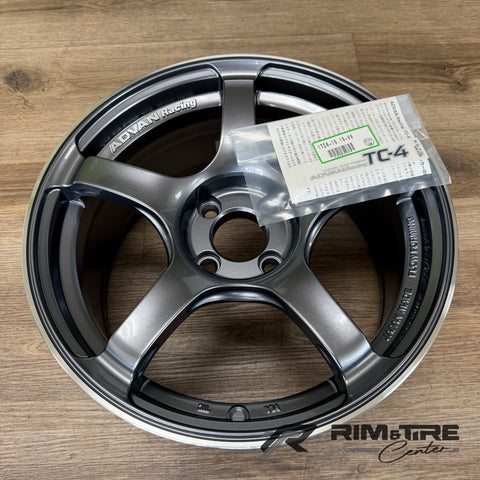 Advan TC4 16x8 +35 4x100 Racing Gunmetallic & Ring (Set of 4) YAD6G38AGMR