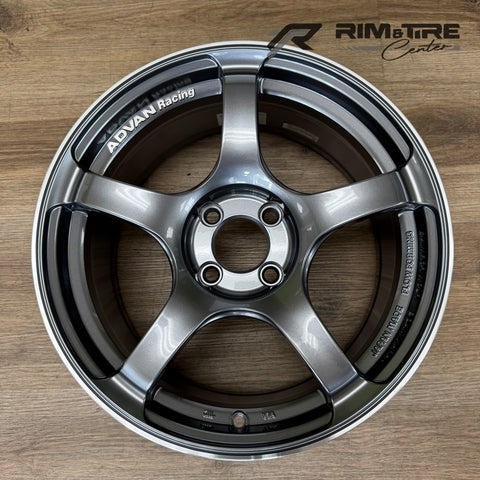 Advan TC4 16x8 +35 4x100 Racing Gunmetallic & Ring (Set of 4) YAD6G38AGMR