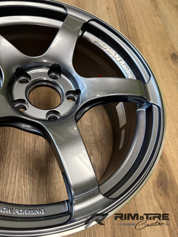 Advan Racing TC4 18x8.5 +45 5x112 Gunmetallic & Ring (Set of 4) YAD8H45MGMR